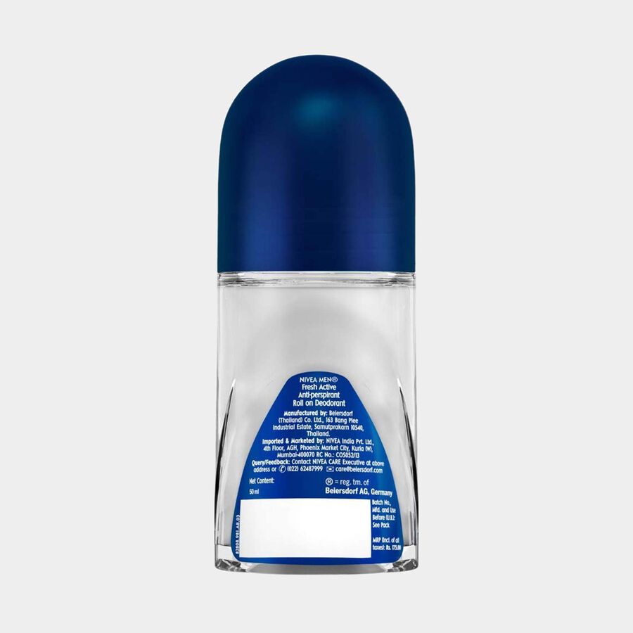 Deodorant Fresh Active Roll On for Men, , large image number null