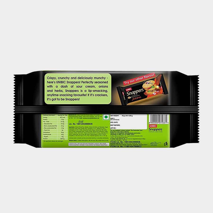 Snappers Potato Crackers - Cream & Onion, , large image number null