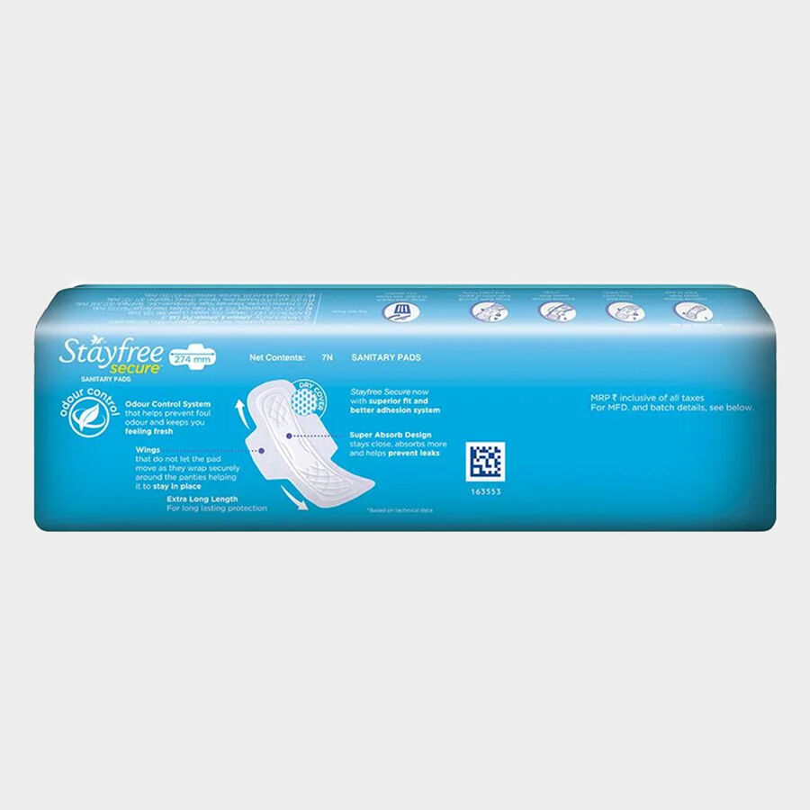 Secure Dry XL Sanitary Pad, , large image number null