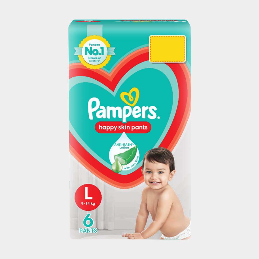 Pampers Pants- Large 6 Pants