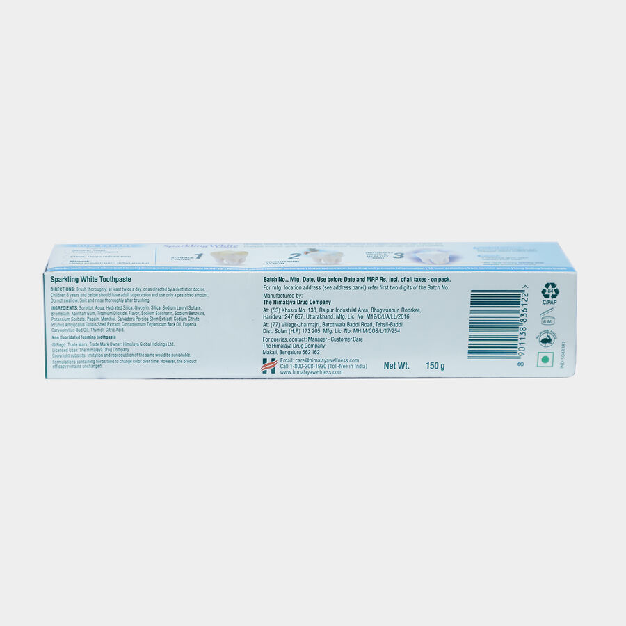 Sparkling White Tooth Paste, , large image number null