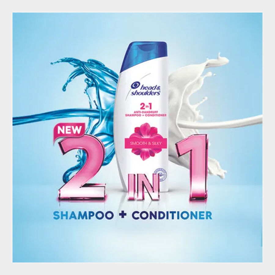 2 in 1 Cool Menthol Hair Shampoo, 340 ml, large image number null