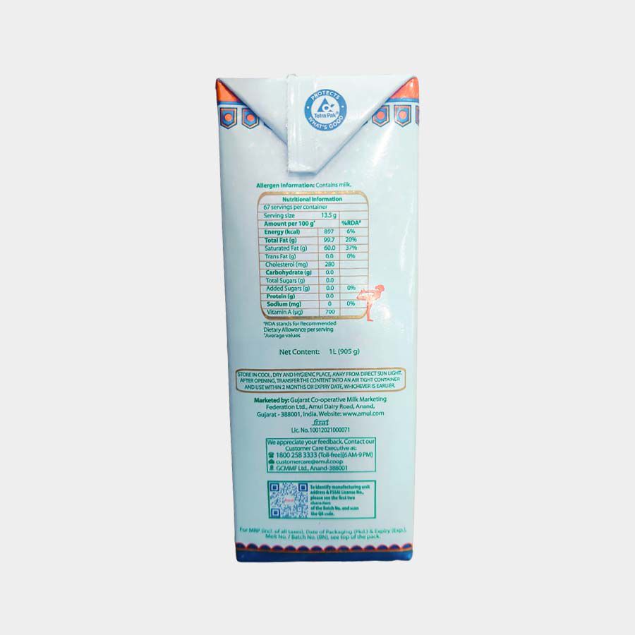 Pure Ghee, 1 L Carton Pack, large