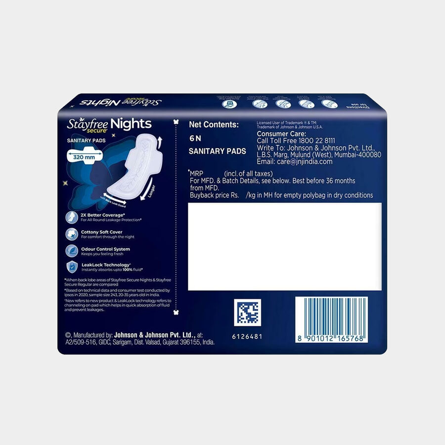 Secure Night Sanatary Pad, , large image number null
