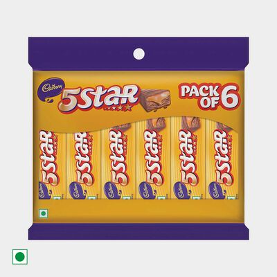 5 Star Chocolate Bar (Pack of 6)
