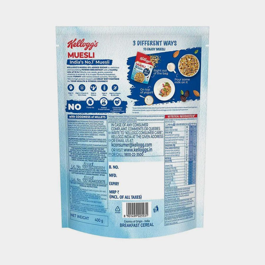 Muesli 0% Added Sugar 12-In-1 Power, , large image number null
