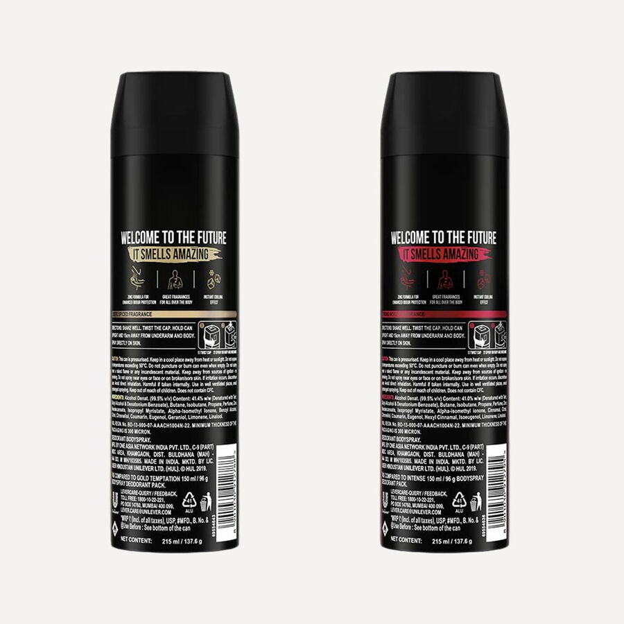 Gold Temptation Deodorant Body Spray, , large image number null