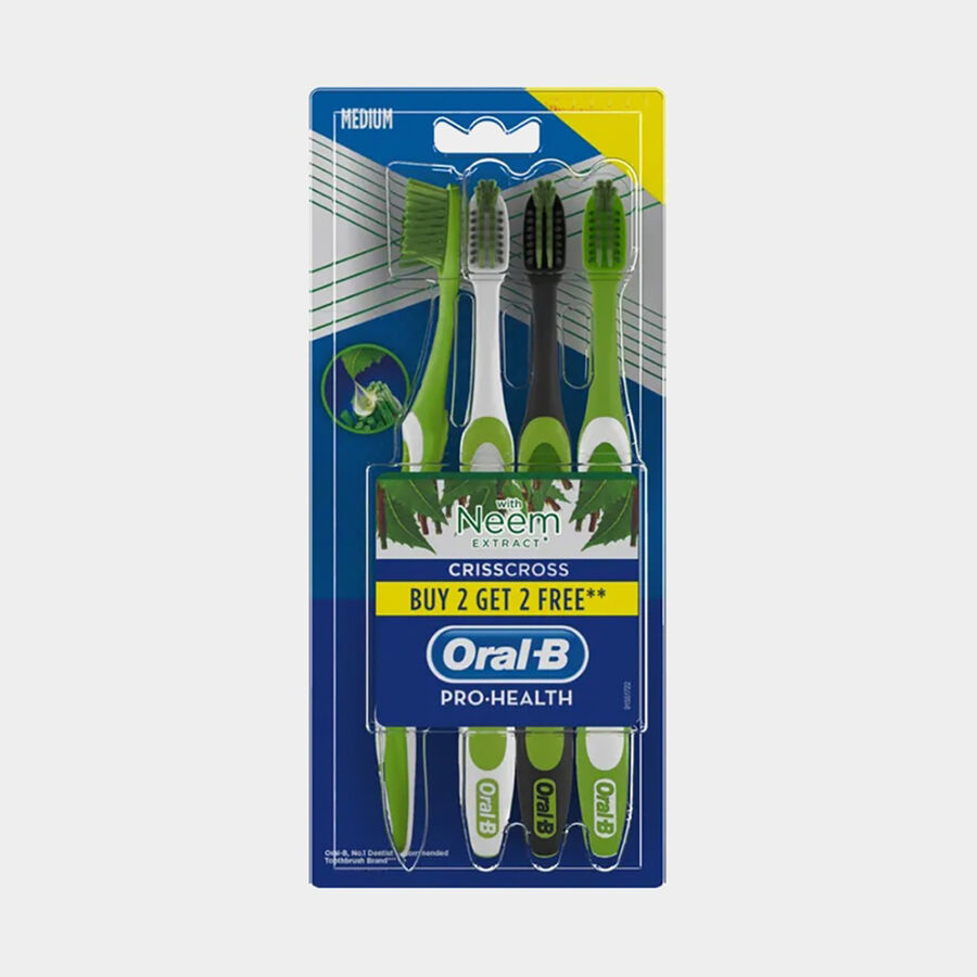 Neem Medium Tooth Brush, , large image number null