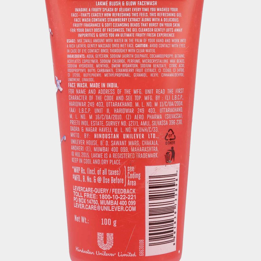Fruit Blast Strawberry Face Wash, , large image number null