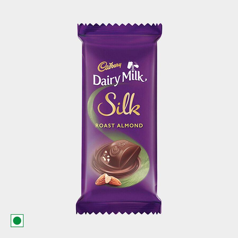 Dairy Milk Silk Roast Almond Chocolate, , large