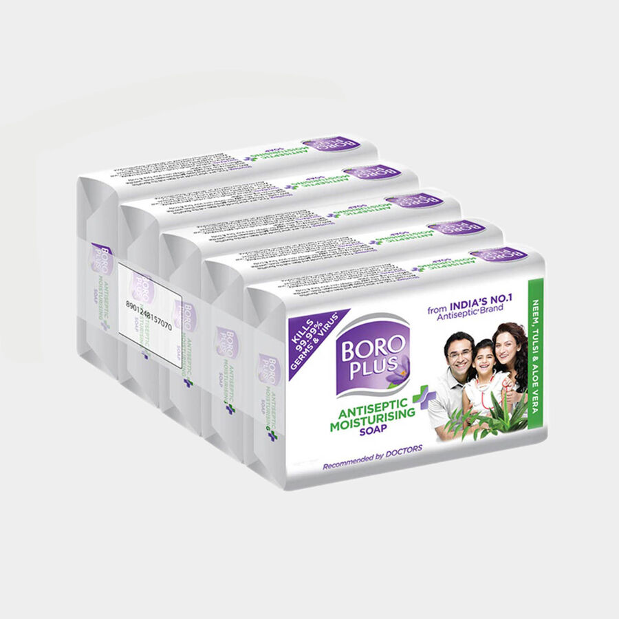 Antiseptic and Moisturising Bathing Soap with Aloe Vera, Neem and Tulsi, , large image number null