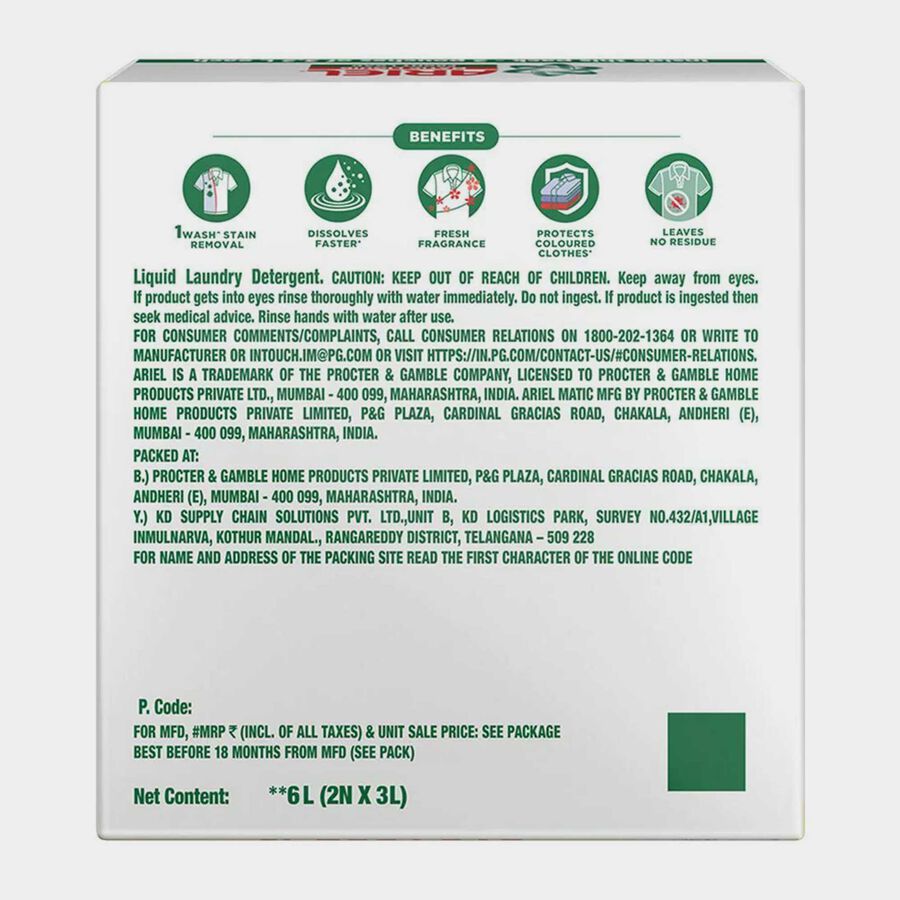 Matic Front Load Liquid Detergent, , large image number null