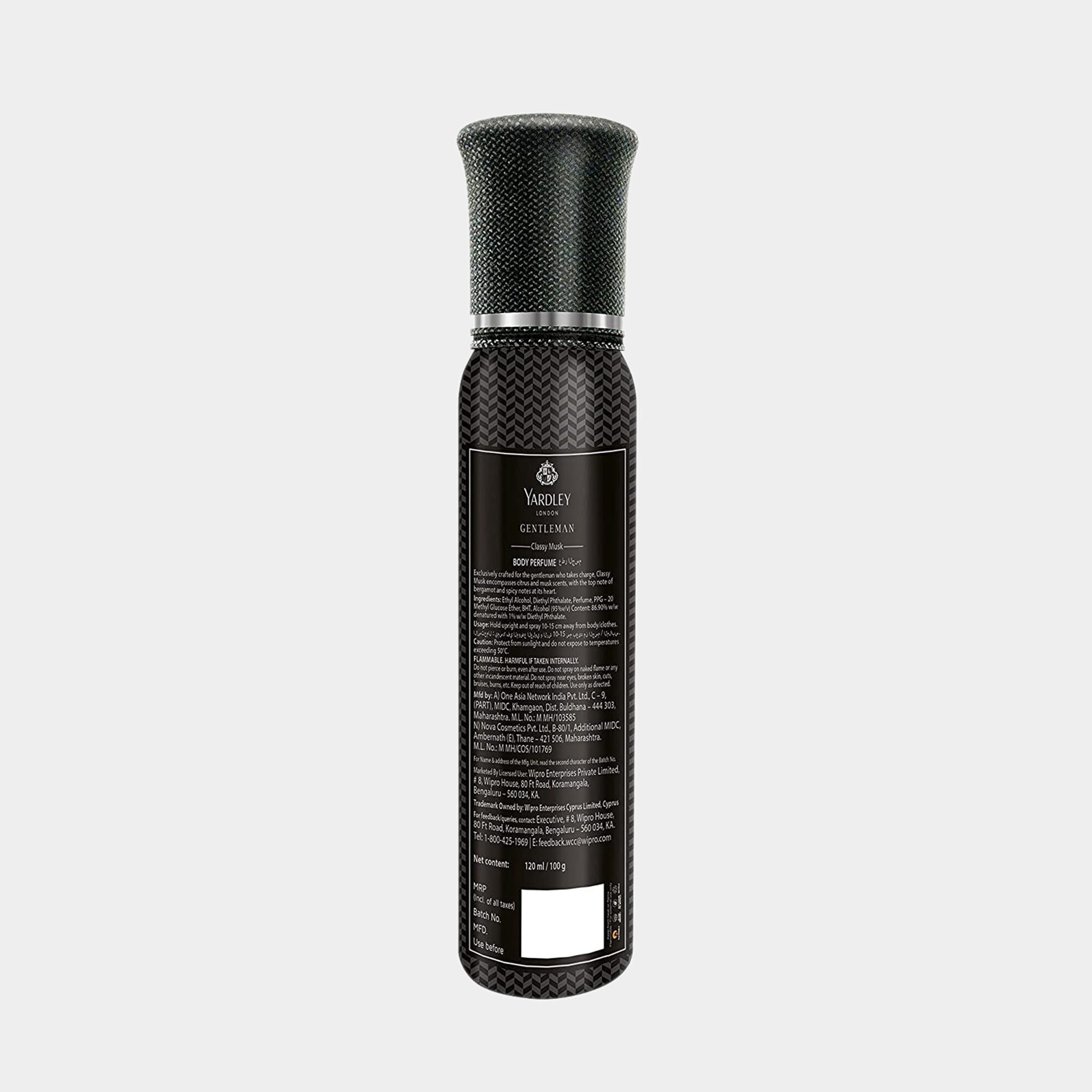 Yardley Gentleman Classy Musk Deodorant Body Spray Perfume For Men