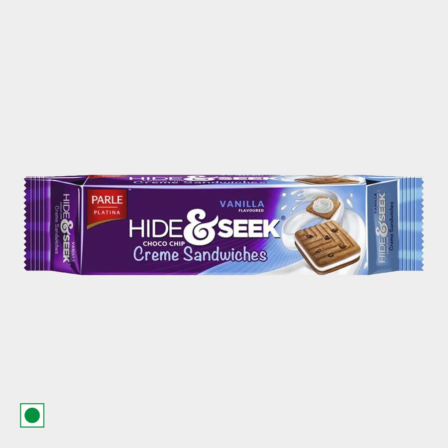 Hide & Seek Choco Chip Vanilla Cr&egrave;me Sandwiches, 100 g, large