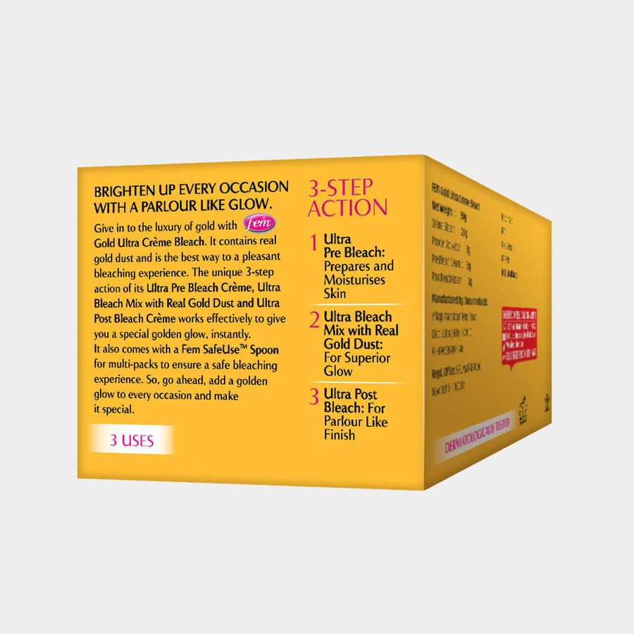 Gold Ultra Crème Bleach, 30 ml, large image number null