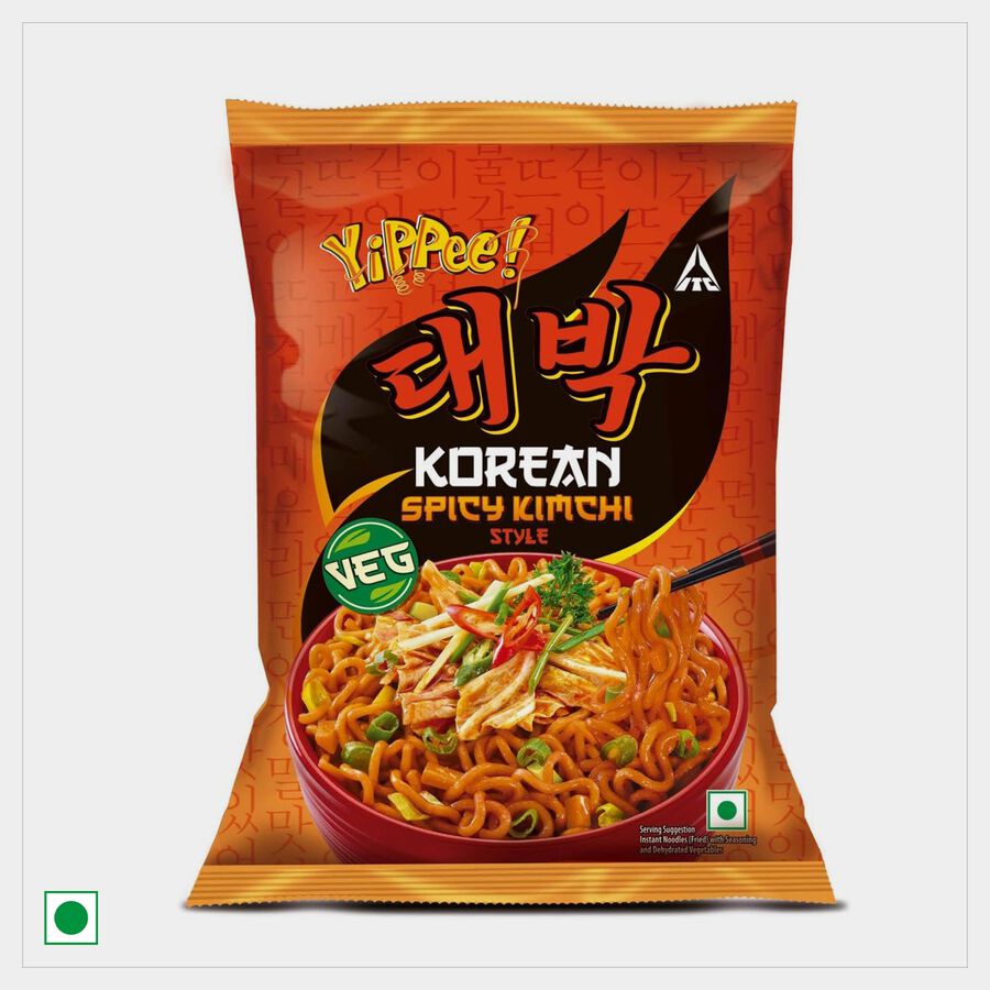 Yippee! Korean Spicy Kimchi Style, Veg Korean Noodles, , large