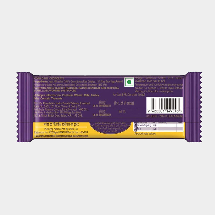 Dairy Milk Crackle Chocolate, , large image number null
