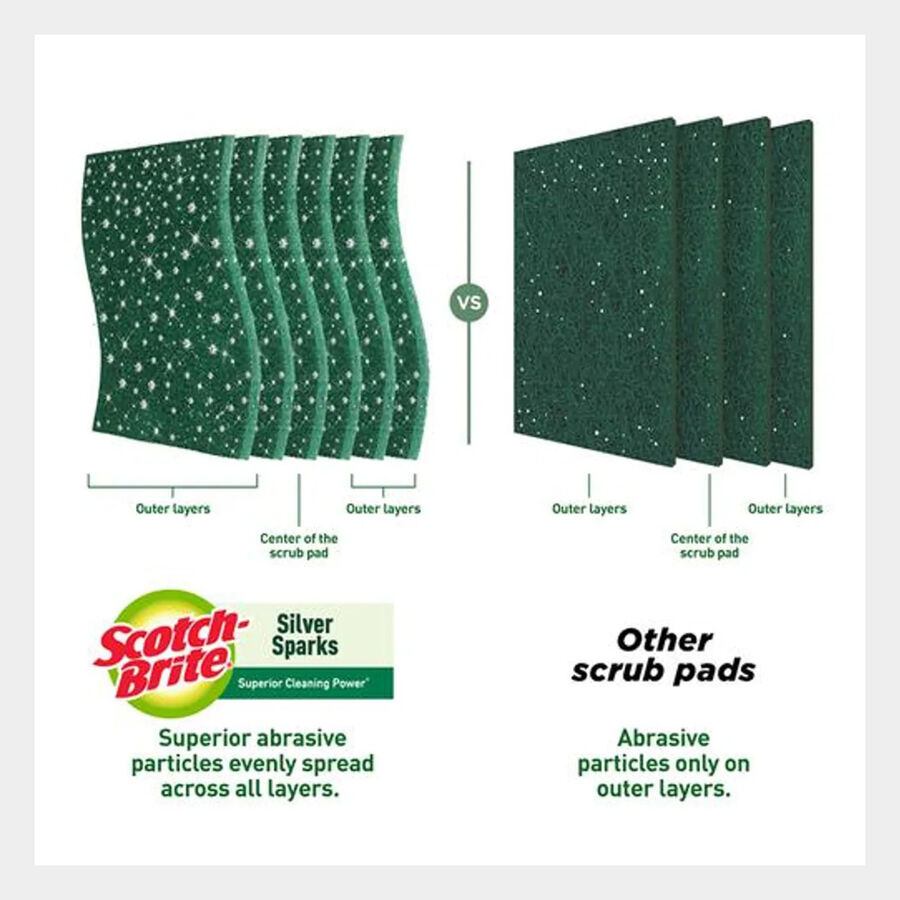 Silver Spark Scrub Pad, , large image number null