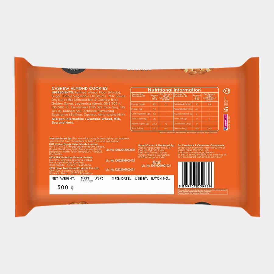 Cashew Almond Cookies, , large image number null