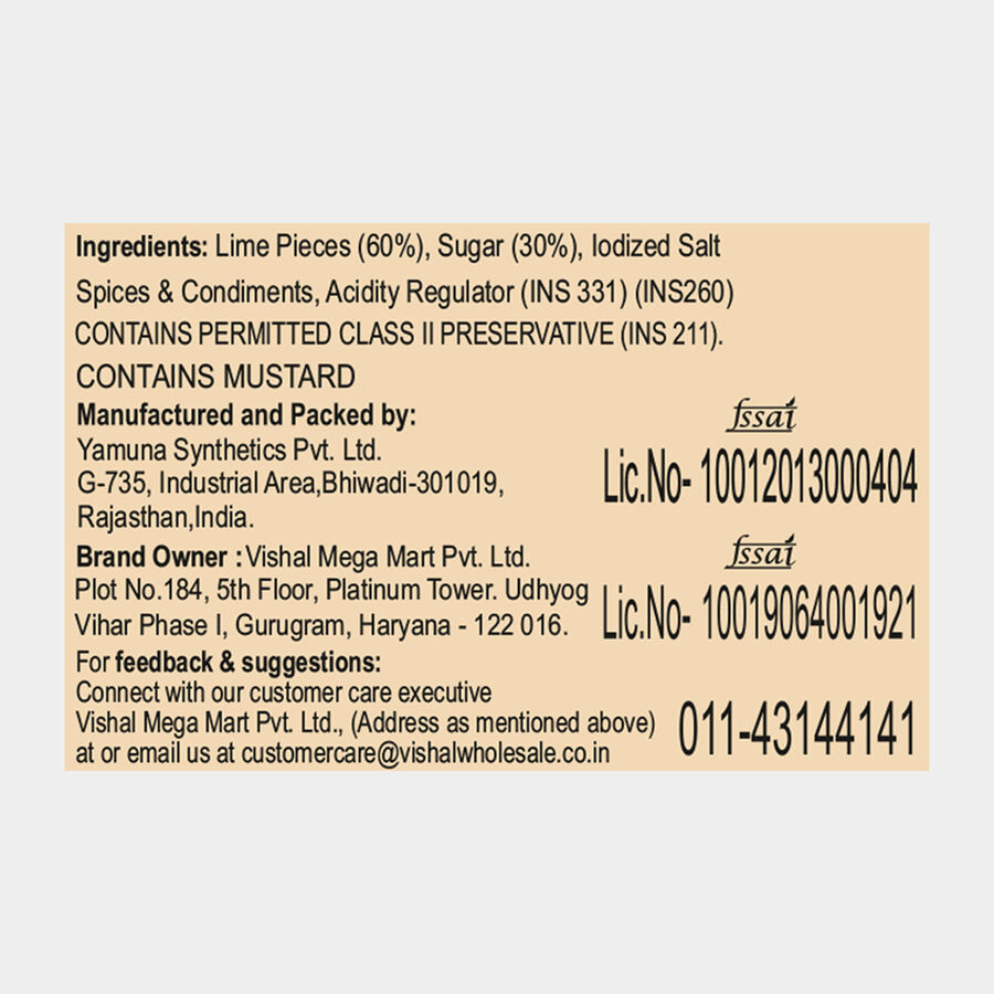 Sweet Lime Pickle, , large image number null