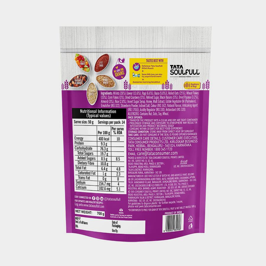 Millet Muesli, Fruit & Nut, , large image number null