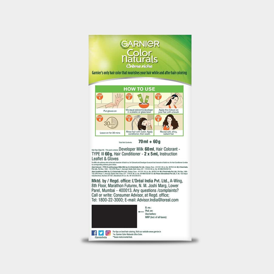 Garnier Color Natural Hair Colour Brown Shade 4 | Vishal Mega Mart India Garnier Color Natural Hair Colour Brown Shade 4 | Vishal Mega Mart India
