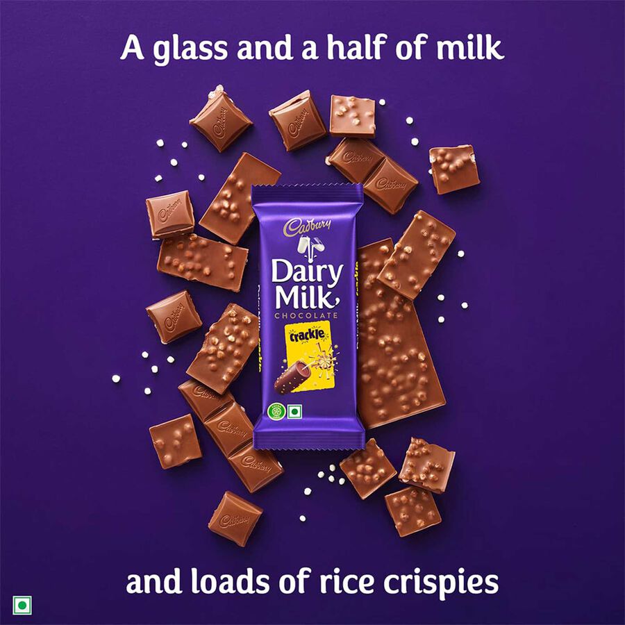 Dairy Milk Crackle Chocolate Bar, , large image number null