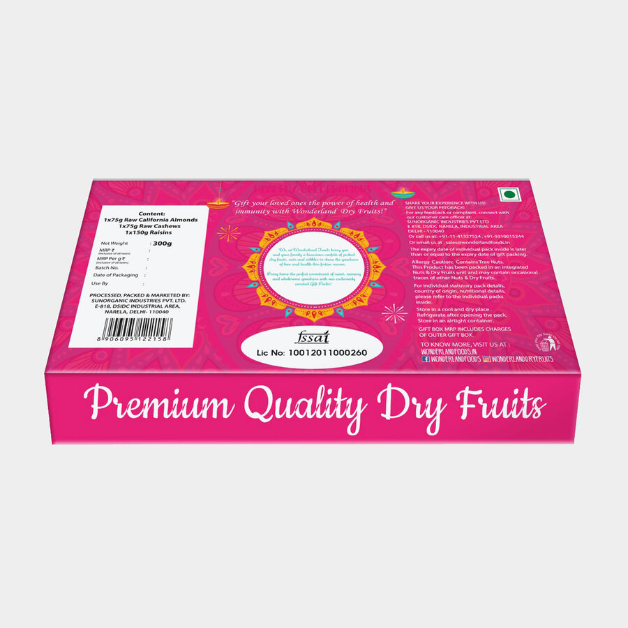 Dry Fruit Gift Box - Almond, Cashew , Raisin, , large image number null