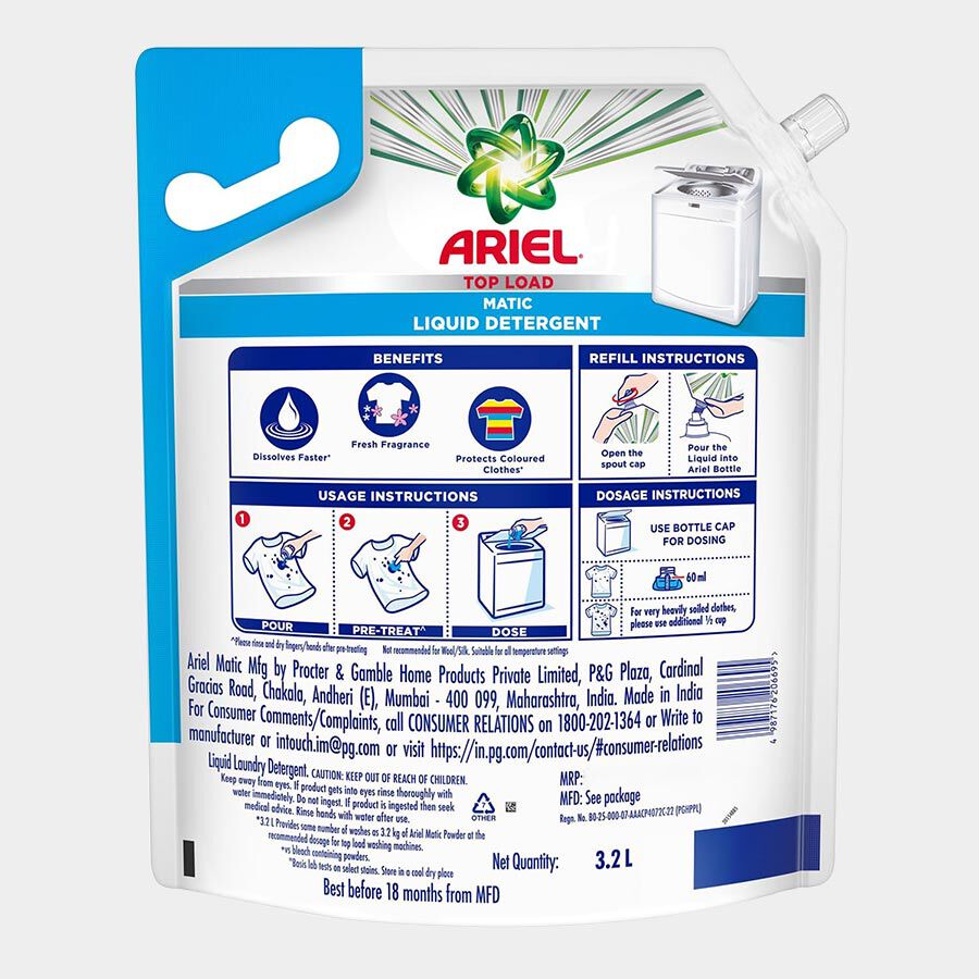 Top Load Detergent Liquid, , large image number null