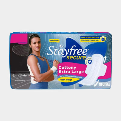 सिक्योर विंग XL सैनिटरी पैड 