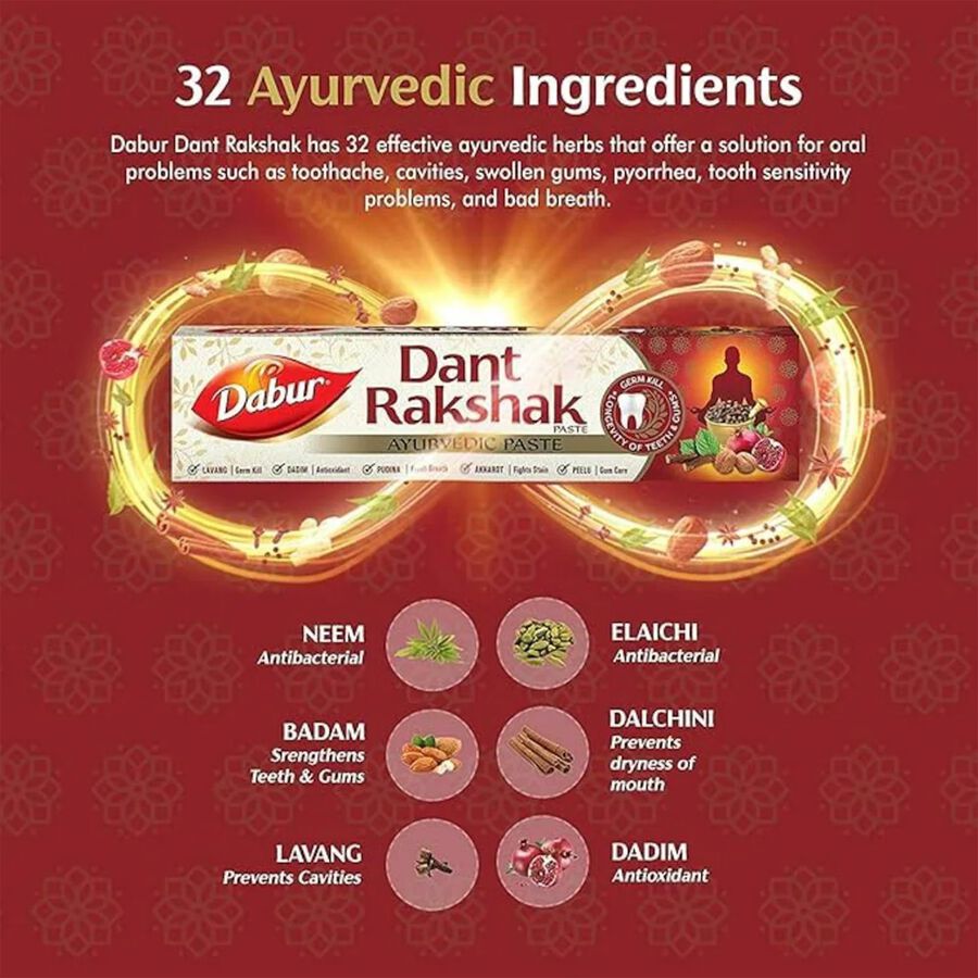 Dant Rakshak Paste Toothpaste, , large