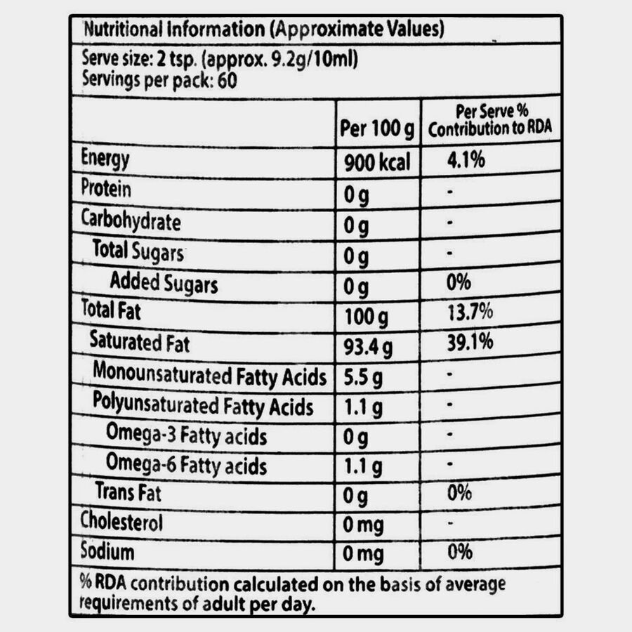 Coconut Hair Oil, 550 ml, large