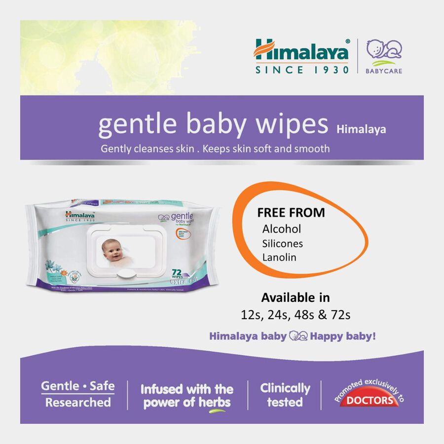 Gentle Baby Wipes, , large image number null