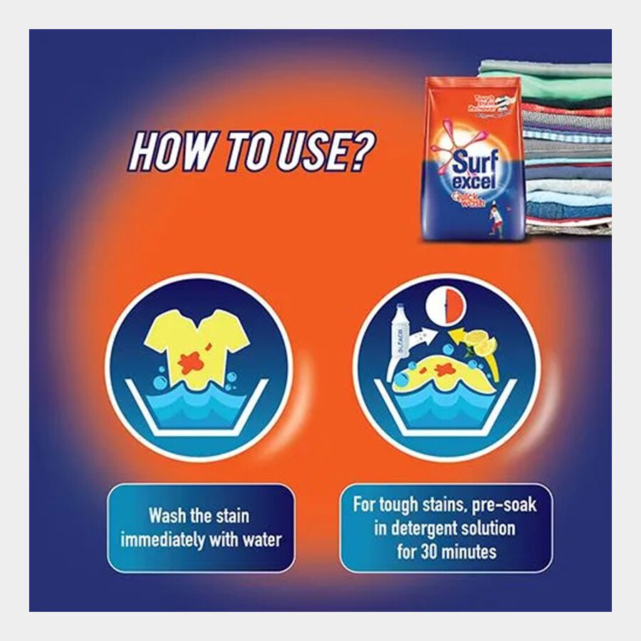 Quick Wash Detergent Powder, , large image number null