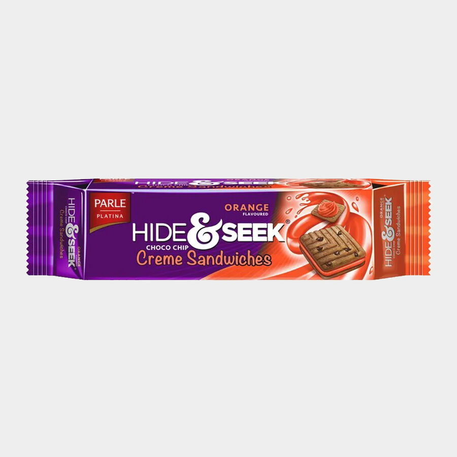 Hide & Seek Choco Chip Orange Crème Sandwiches, , large image number null