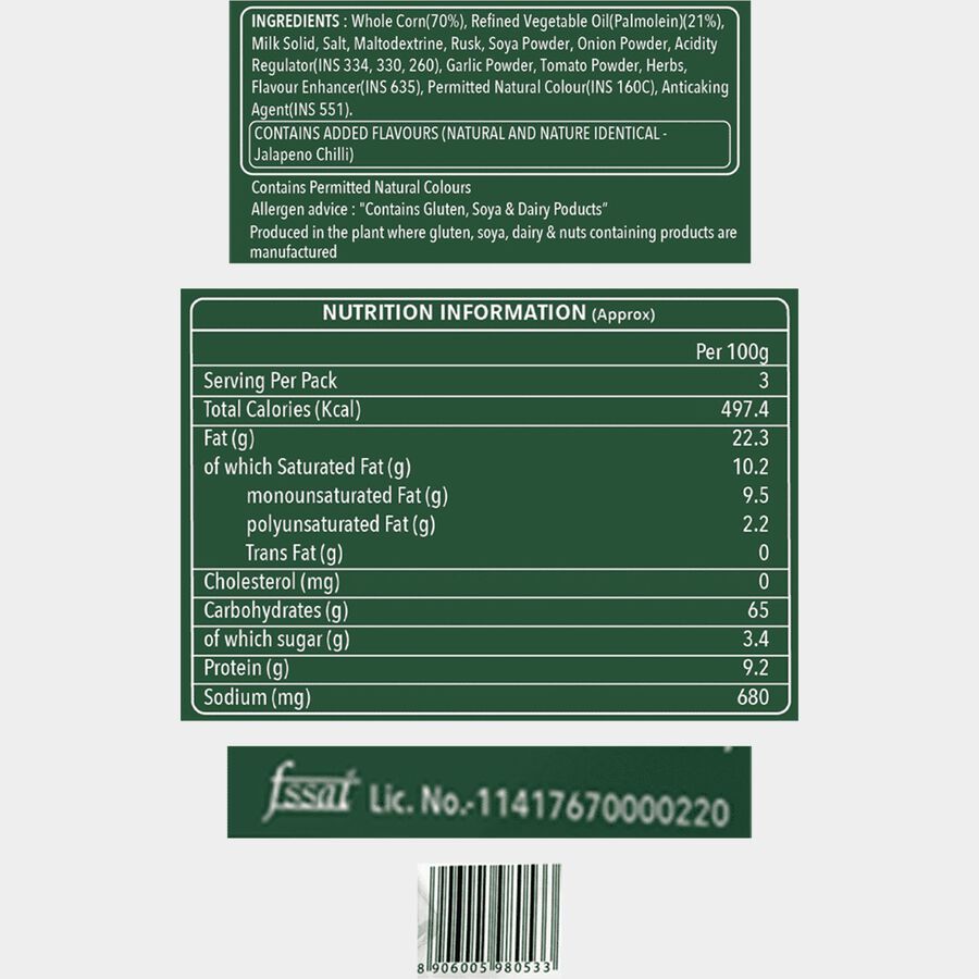 Tortilla Chips - Jalapeno, Crispy, No Preservatives, , large image number null