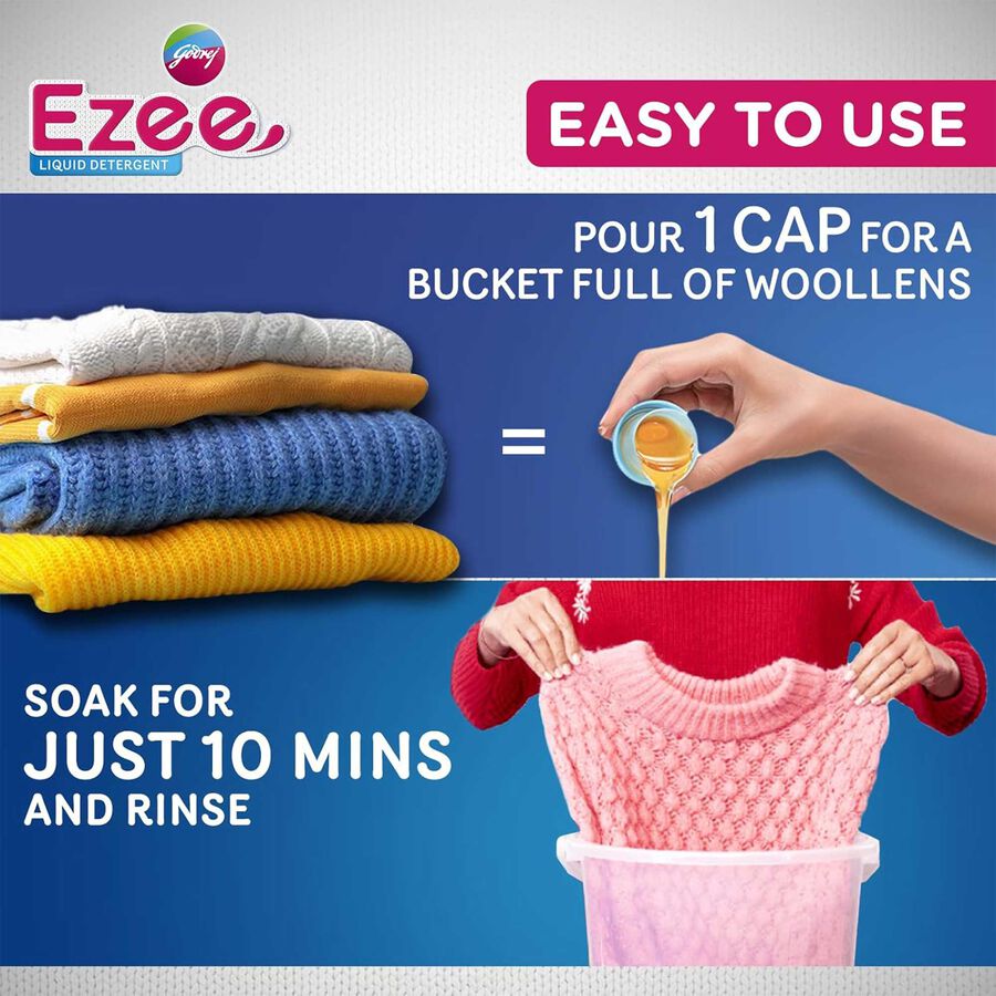 Ezee Liquid Detergent 1Kg bottle + 1Kg Refill Pouch | Vishal Mega Mart ...