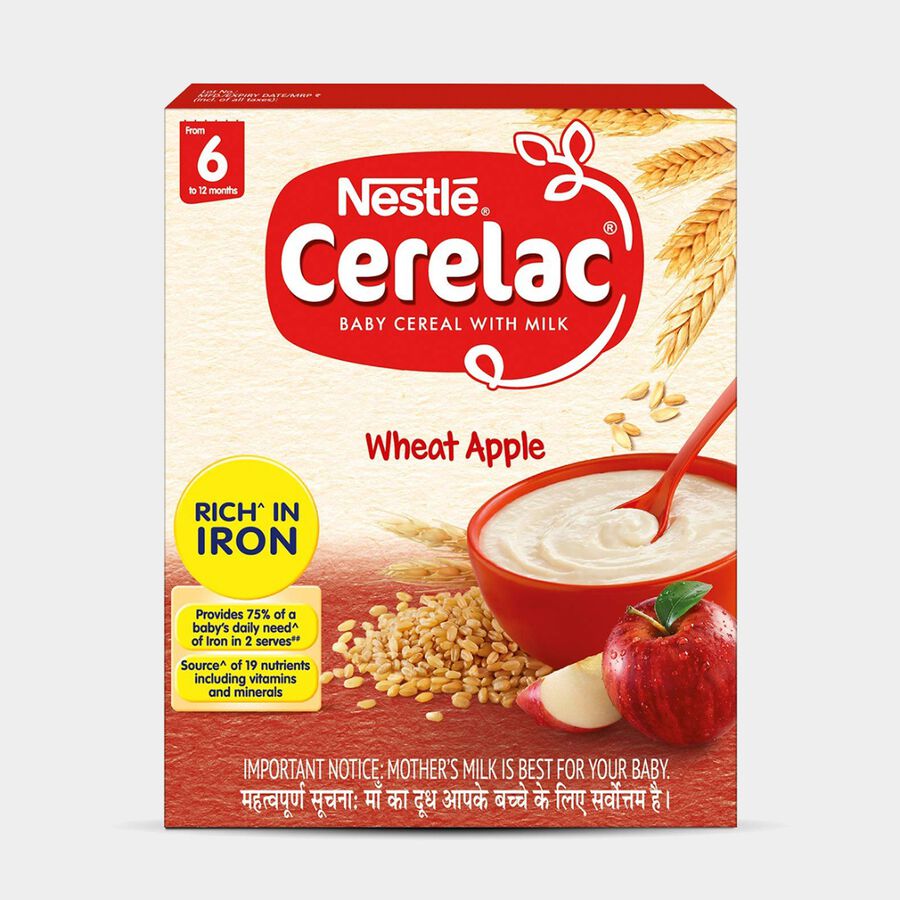 Apple Cerelac Wheat, , large