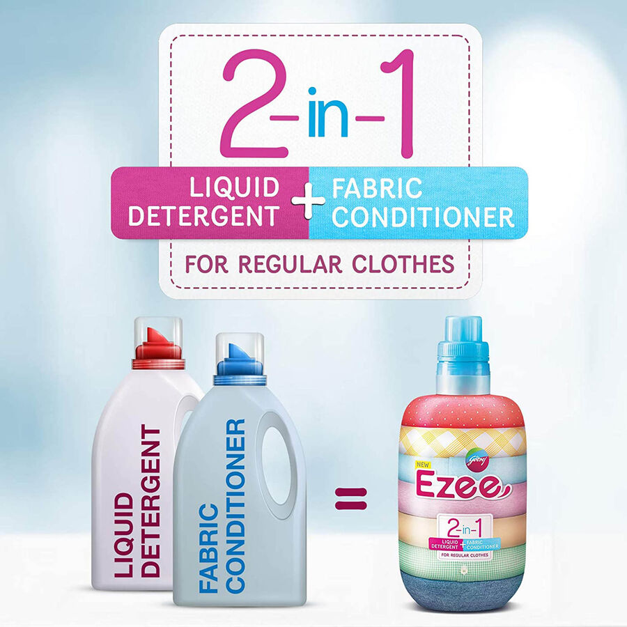 Ezee 2-in-1 Liquid Detergent + Fabric Conditioner, , large image number null