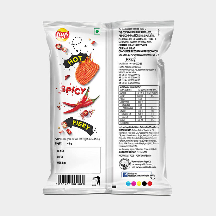 Sizzlin’ Hot Potato Chips, , large image number null