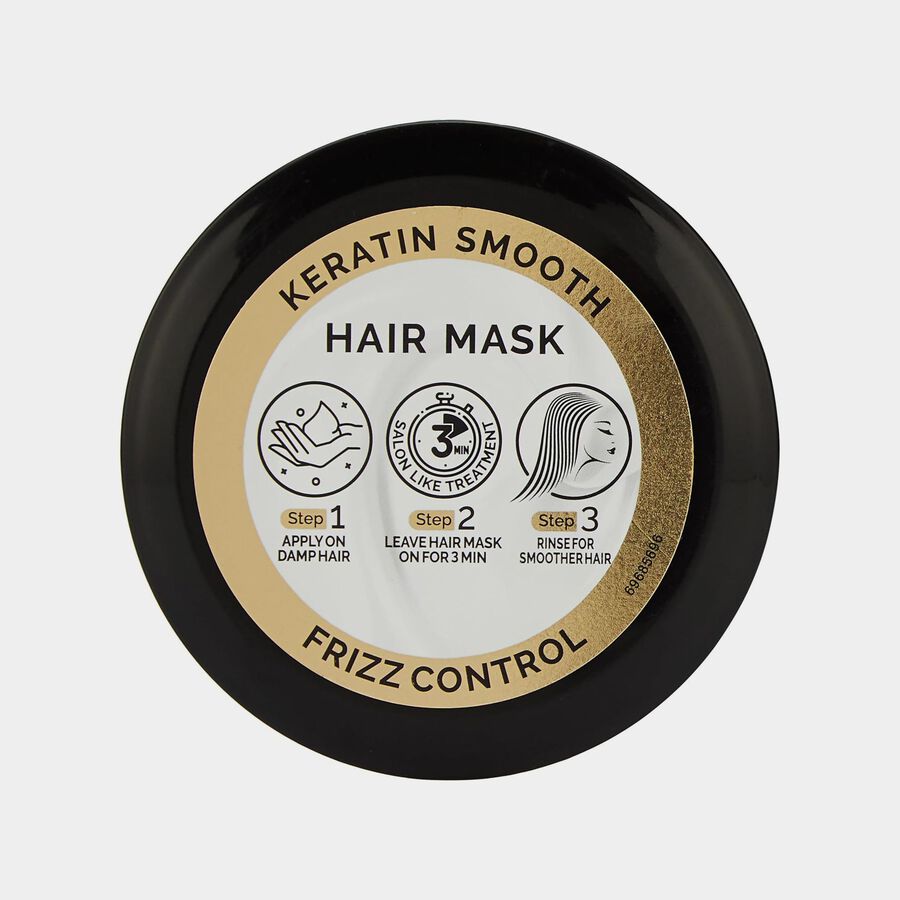 Keratin Smooth Hair Mask 100ml, with Argan Oil, , large