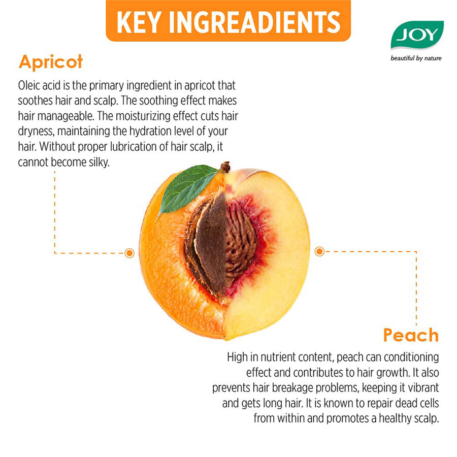 Hair Fruits Long & Silky Conditioning Shampoo Enriched with Apricot & Peach, , large image number null