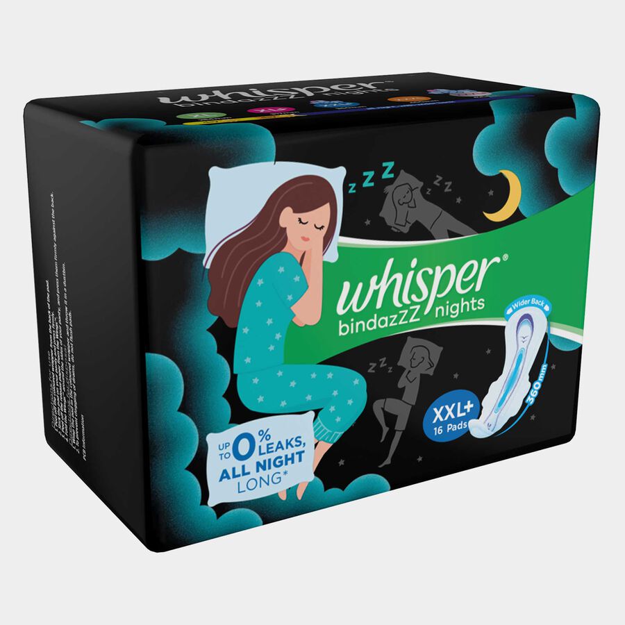 Ultra Bindazzz Nights Sanitary Pads - XXL+, , large image number null