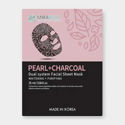 Pearl+Charcoal Facial Sheet Mask