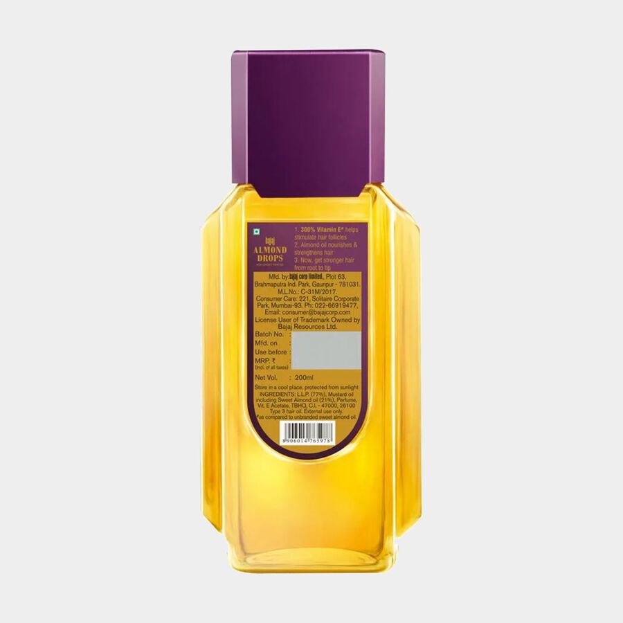 Almond Drops Hair Oil, , large image number null