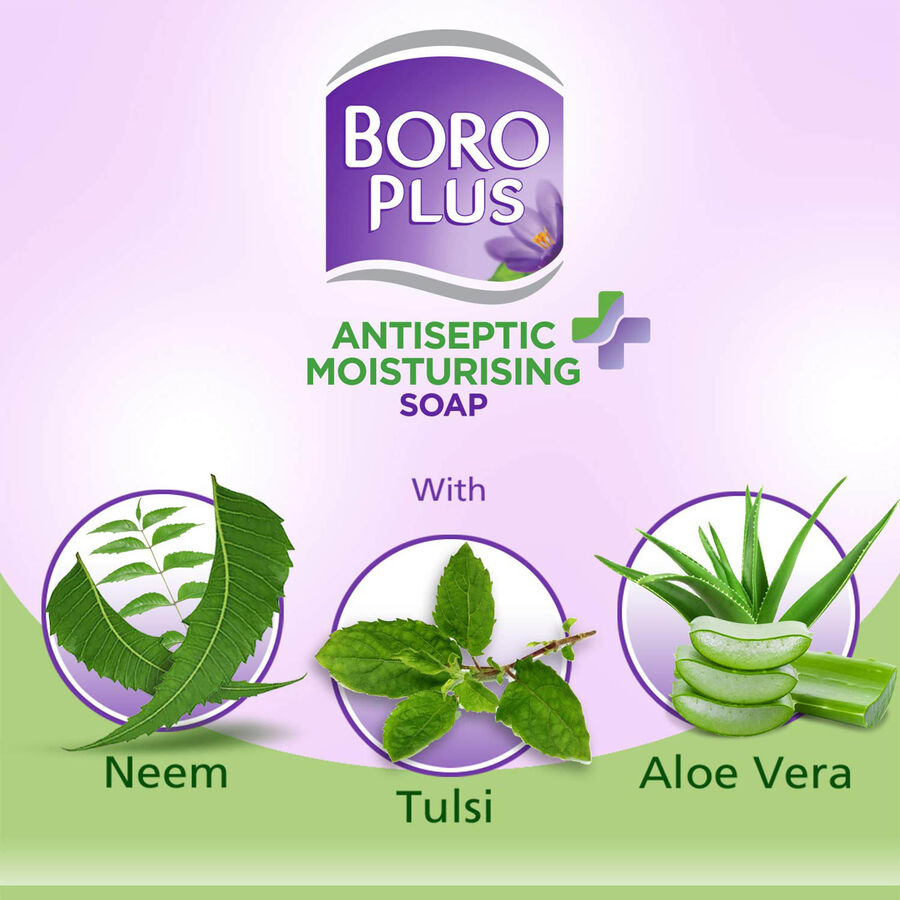 Antiseptic and Moisturising Bathing Soap with Aloe Vera, Neem and Tulsi, , large image number null
