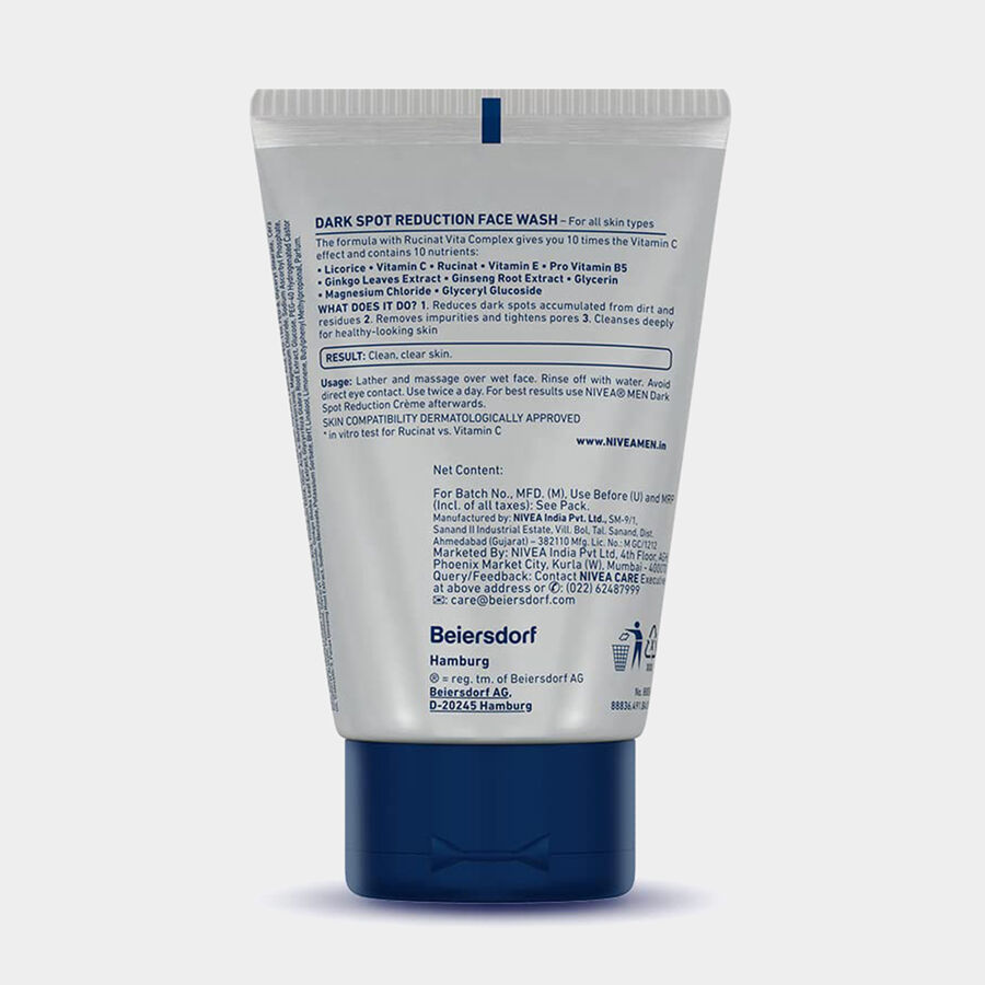 Men Dark Spot Reduction Face Wash, , large image number null
