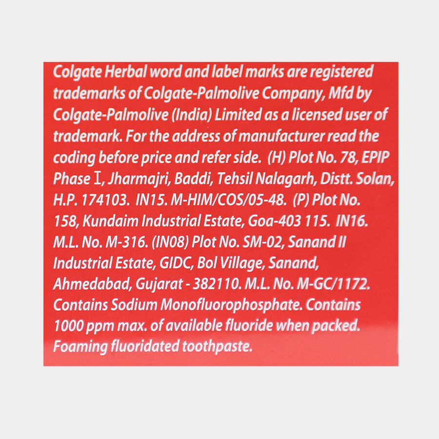 Herbal Tooth Paste, , large image number null