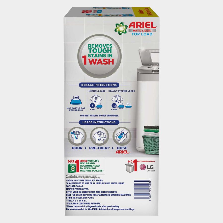 Matic Top Load Liquid Detergent, , large image number null