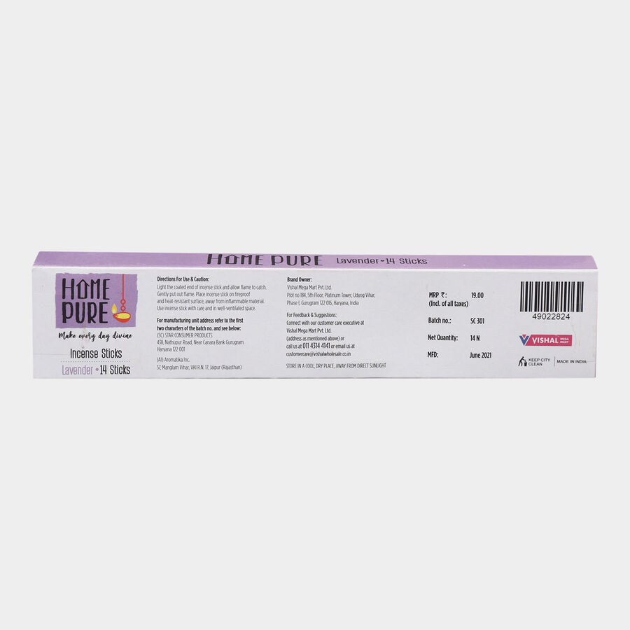Lavender Agarbatti, , large image number null